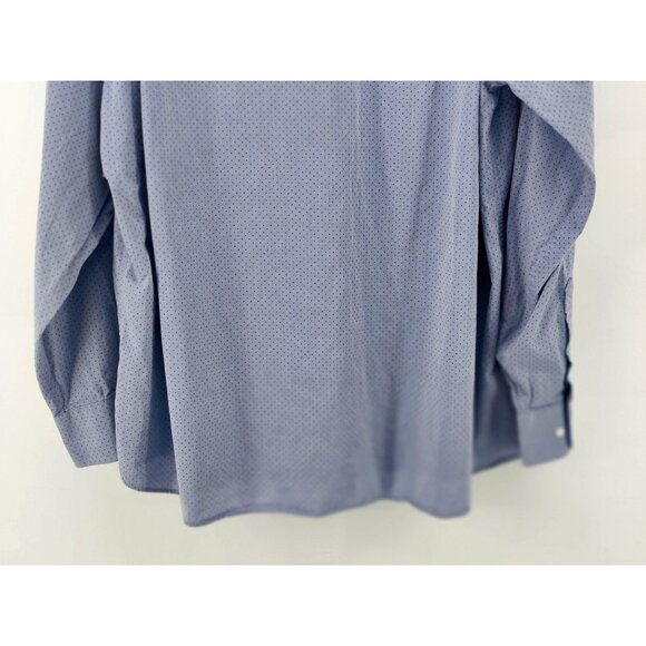 Tommy Hilfiger Blue with dots Regular Fit Button Up Size 2XL - Picture 10 of 11